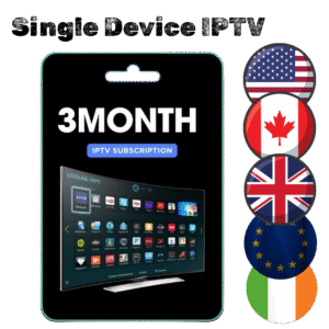 3-month IPTV subscription for 1 device